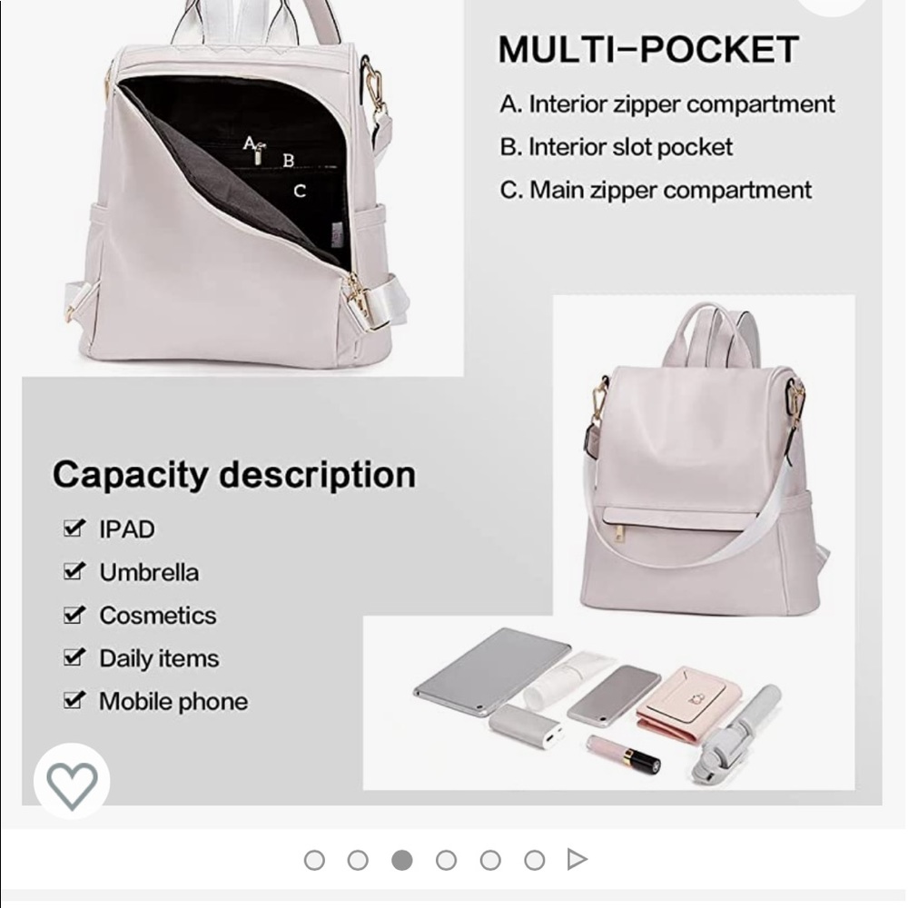 Cluci Letters Waterproof Backpack - Picture 4 of 7